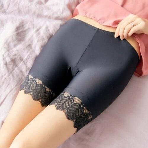 Women Safety Shorts Pants Seamless Nylon Mid Waist Panties Seamless Anti Emptied Boyshorts Pants Girls Slimming Underwear