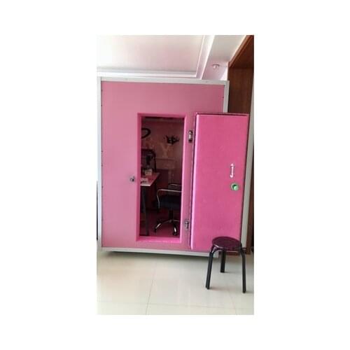 【Global Delivery】Pink Polyester Fiber Panel sound-proof Vocal Booth room Modular Detachable host studio Vocal Booth