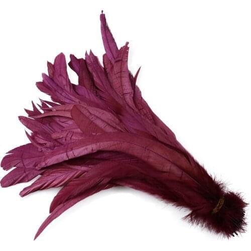 10Pcs/bag White Black Gold Rooster Feathers Jewelry Accessories Party Decoration for Craft-Feather Plume 25-40cm wholesale