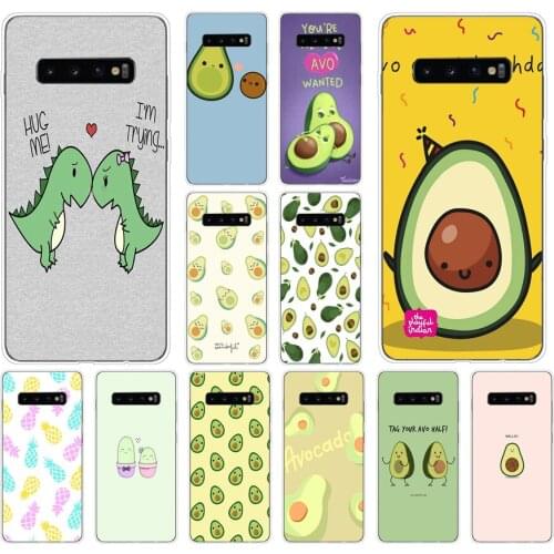 12AS Avocado Aesthetic Soft Silicone Tpu Cover phone Case for Samsung Galaxy S10 S20 Plus case