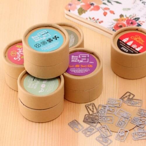 20PCS/Lot Mini Metal Bookmark Clips Cute Cartoon Animal Plated Sliver Bookmarks Stationery Gift