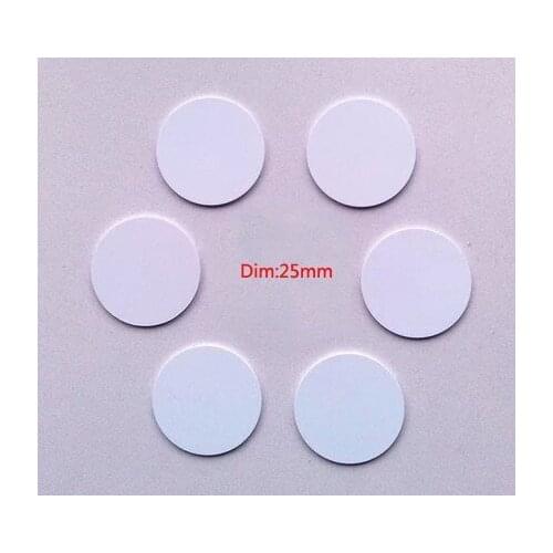500pcs Waterproof IC Tag ,IC coin card, 13.56M,1k memory, Diameter 25 mm