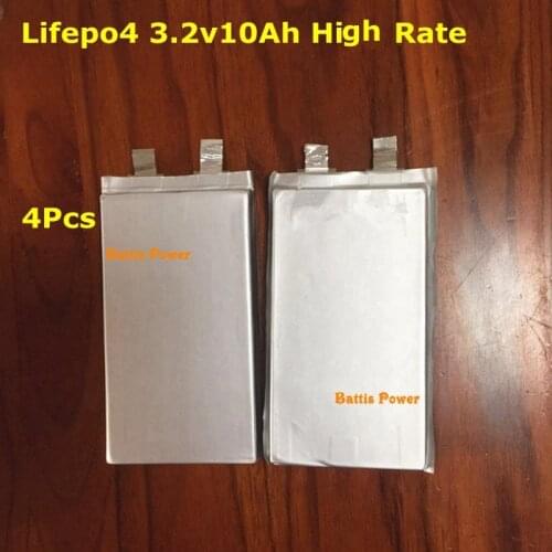 4pcs 3.2V 10A 35C high rate LiFepo4 battery cell for remote control usage RC toys model aircraft drone helicopter+free shipping