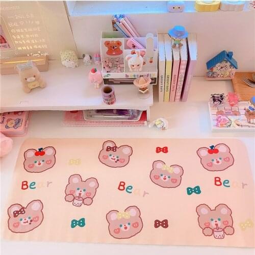 Large Japanese Cute Mouse Pad Waterproof Desktop Oil-proof Non-slip Desk Mat Kawaii Gaming Accessories Students Writing Pad