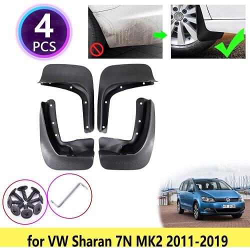 Mudguards Mudflap Fender Mud Flap Guards Muddy Baffle Splash Accessories for VW Volkswagen Sharan Seat Alhambra 7N MK2 2011~2019