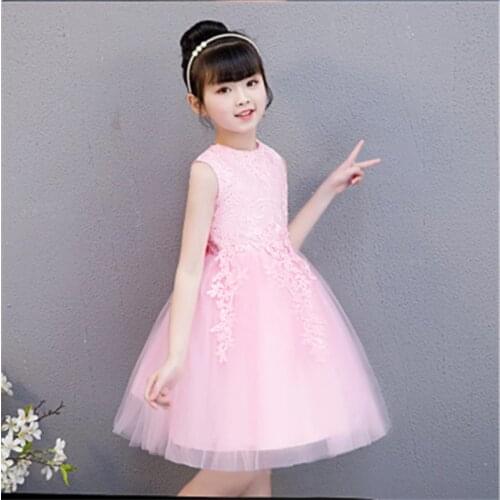 1 Year Olds Baby Birthday Party Dress White Girls Puffy Customer For Kids Wedding Flower Bridesmaids CLothing