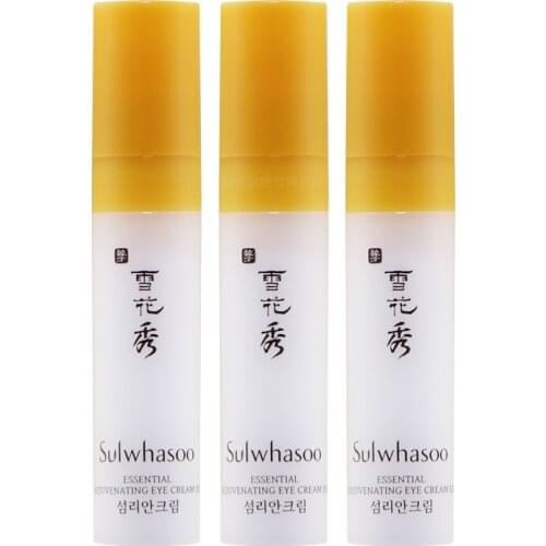 100% Original Korean SULWHASOO Ginseng Extract Eye Cream For Remover Dark Circle Whitening Firming Skin Care sample eyemask 3pcs