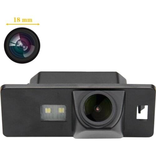 Freezzmi HD Car Rear View Reverse Camera Plate Light for Audi A1 A3 A4 A5 A6 RS4 TT Q5 Q7 Passat R36 Night Vision Waterproof