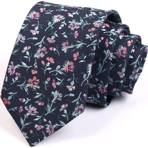 Mens Flower Print 7.5 CM Wide Ties Brand New High Quality Fashion Luxury Neck Tie For Men Business Suit Work Necktie Gift Box