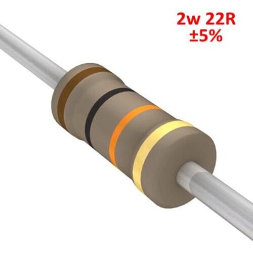 PHISCALE Carbon film resistor 22Ohm 2W 5% Tolerance 200pcs