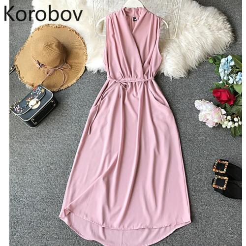 KOROBOV Summer Chiffon Dresses