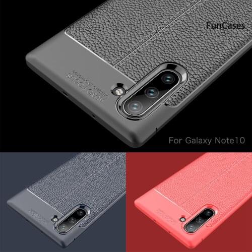 Red Soft TPU Protector Cover For cellular Samsung Note 10 Samsung Galaxy accesorios Note 10 Telofon Smartphone Cases Cellular