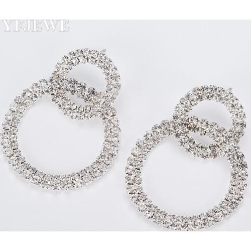 Creative Women Jewelry Drop Earring Circle Earrings for Women Dangle Bridal Earrings Wedding Party E382