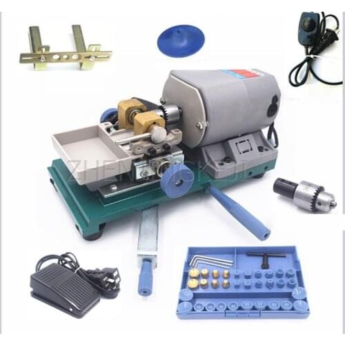 Buddha Beads Punching Machine Multifunctional Drilling Machine 220V/450W Amber Beeswax Wooden Beads Pearl Turquoise Punch Tools