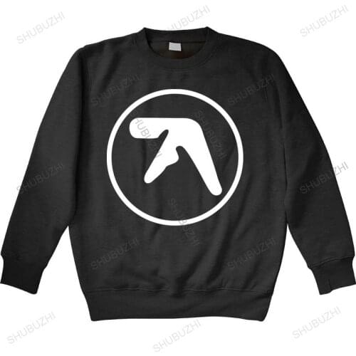 Men autumn sweatshirt black hoody APHEX TWIN Logo hoodie Electronic MUSIC Techno HARDCORE Windowlicker warm hoody