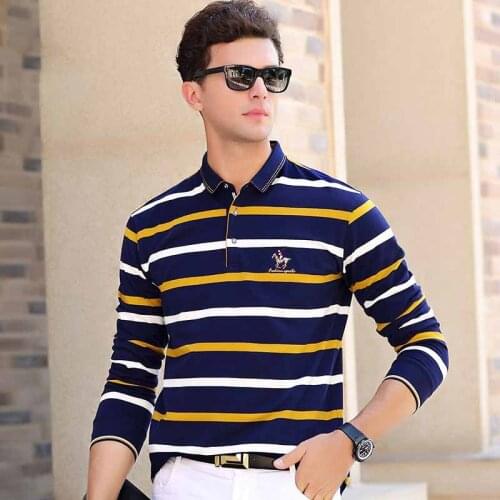 Mens Long sleeve polo shirt New Arrival poloshirts YP8805