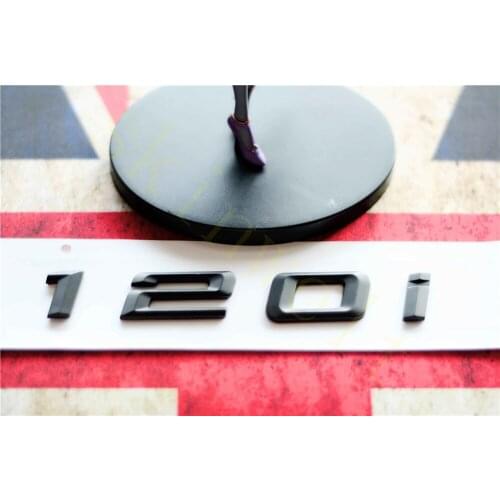 Emblem Badge Decal Trunk Rear ABS for BMW1 Series 120 125i 128i Matt Black Chrome Stylish Car Exterior Decoration Stickers