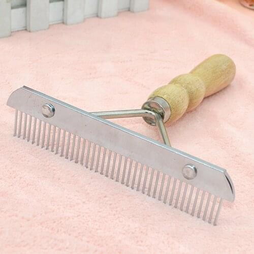 Newest Comfortable Pet Hair Removal Comb Cats Dog Hair Deshedding Trimmer Stainless Steel Combs Pets Grooming Tools