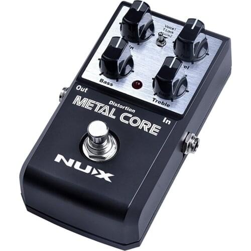 Nux Metal Core Distortion Effect Pedal Tone Lock Preset Function Electric Guitar Pedal
