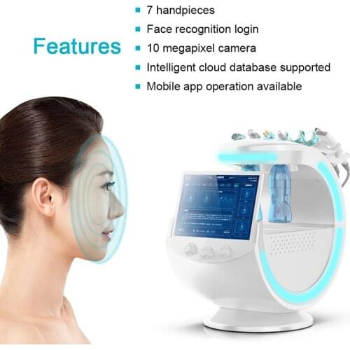 Portable Skin Analysis 7 in1 Spa Hydra Water Jet Hydro Diamond Facial Dead Face Cleaner Aqua Peel Dermabrasion Machine