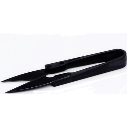 Quevinal 500pcs/lot Fast shipping U thread Yarn scissors high-carbon steel small U shape embroidery scissors