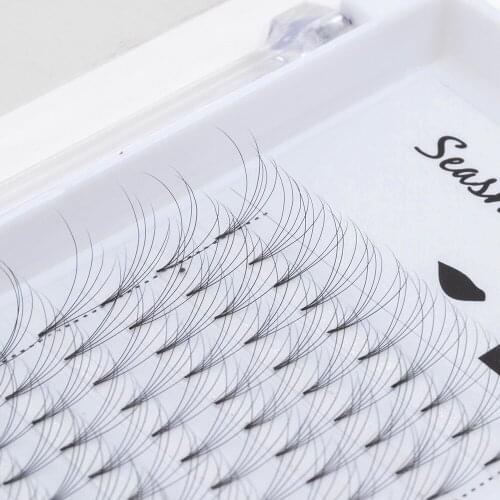 Seashine Russian Volume Lash Extension Short Stem Premade Fans Eyelashes Extension Supplies Premade Volume Fans Lash Extension