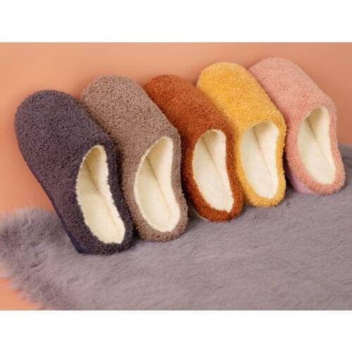 Home cotton slippers Mens Fashion Soft Sole Indoor Slides Couple models Sandals 2021 winter Warm indoor Simplicity