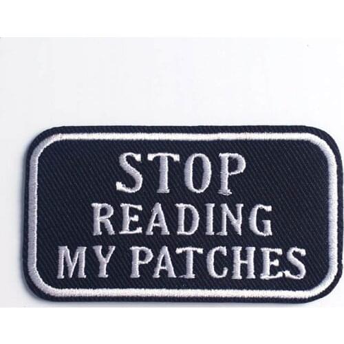 DIY Black Stripe Patch Iron On Patches On Clothing Embroidered Applique Fabric For Jacket Badge Clothes Stickers