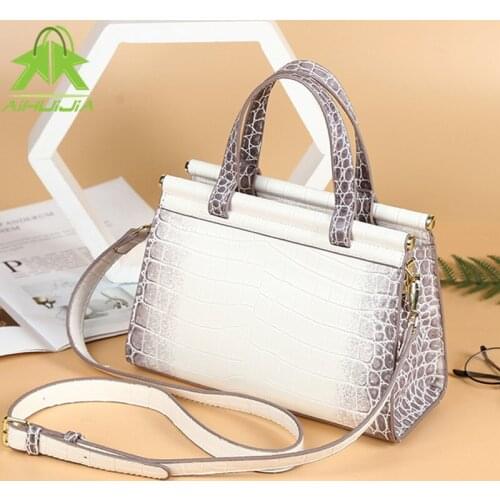 Crocodile Pattern High Quality Womens Shoulder Bags 2021 Fashion New Pu Leather Messenger Bag Luxury Designer Female Handbag
