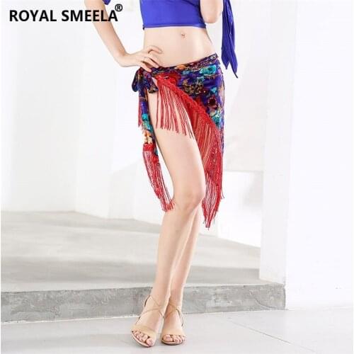 Velvet sequin dance dress triangle hip scarf belly dance waist belt accessories belly dance hip scarf women belly dance costume