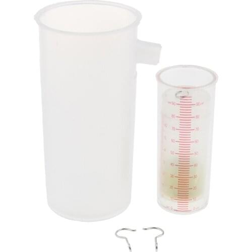 1 Set Plastic Overflow Can Flotation Principle Model Beaker w/ Pour Spout