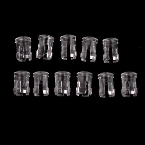 3mm LED Light Emitting Diode Protector Cover Transparent Lamp Cap 10PCS