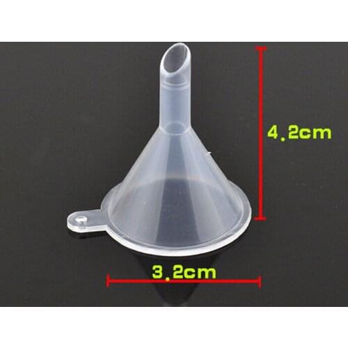 10pcs/lot Mini Liquid Oil Funnels Labs Small Plastic For Perfume Diffuser Bottle