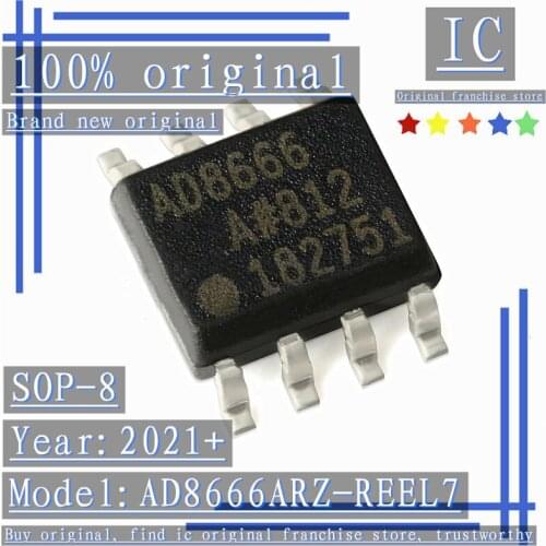 2021+100% Brand new original 1PCS-5PCS AD8666ARZ-REEL7 AD8666 SOP-8 16V 4Mhz Rail-to-Rail Operational Amplifier
