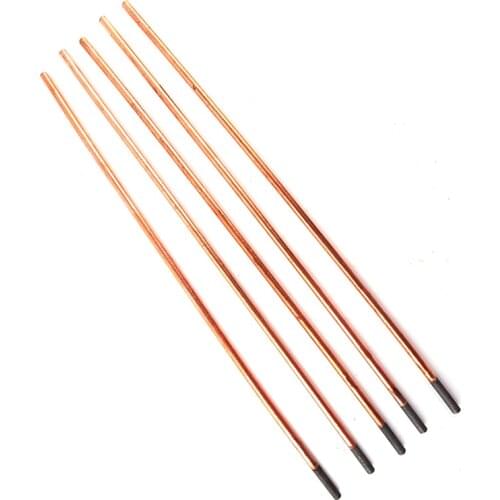 5Pcs Air Carbon Arc Gouging Rods Copper Round Graphite Electrode Rod For DC Gas Gouging Gun Electrode Carbon Rod 4-10mm