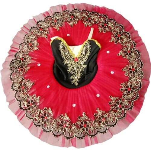 Ballet stocking Costume de danse pour fille, tenue Tutu pour bébé, avec papillon rouge, pour Ballet professionnel justaucorps de