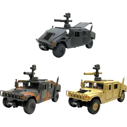 Truck Toy Hummer Sound Light Metal Model Birthday Gifts Table Decor