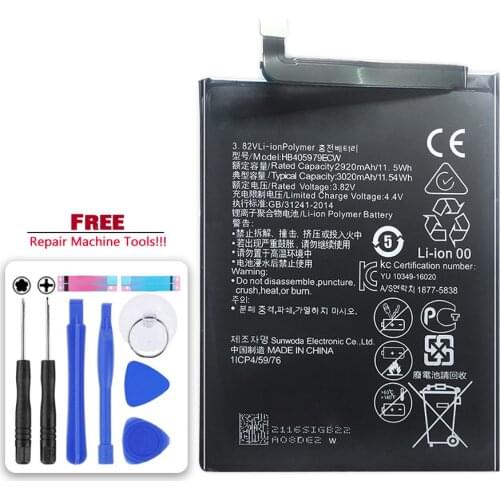 HB405979ECW Battery For Huawei Nova Honor 6A 7A 7A pro 7S 8A DUA-L22 DUA L22 DUA-LX2 Nova Smart DIG-L01 DIG-L21 DIG-L21HN+Tools