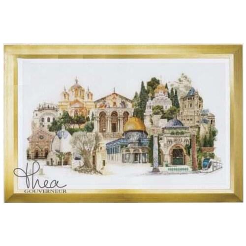 14/16/18/27/28 Gold Collection Counted Cross Stitch Kit Jerusalem Israel Famous City Series TG-533 Jerusalem