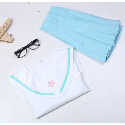 School Uniform Set New Style Japanese Fashion Elegant Sakura Embroidery Sailor Suit College Wind Short Sleeve JK Uniform Set