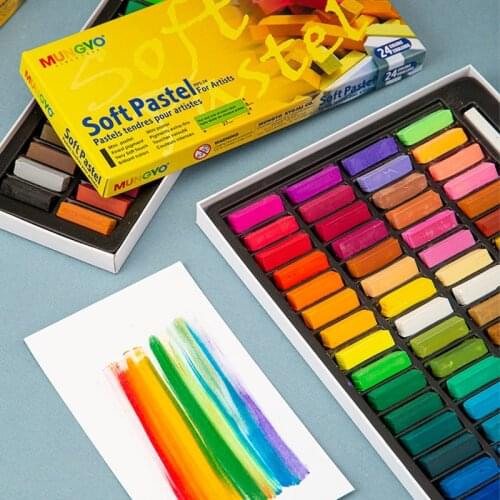 Korea MUNGYO MPS24/36/64 Soft Toner Short Color Chalk Graffiti Color Powder Stick Powder Pen Pastel Pen