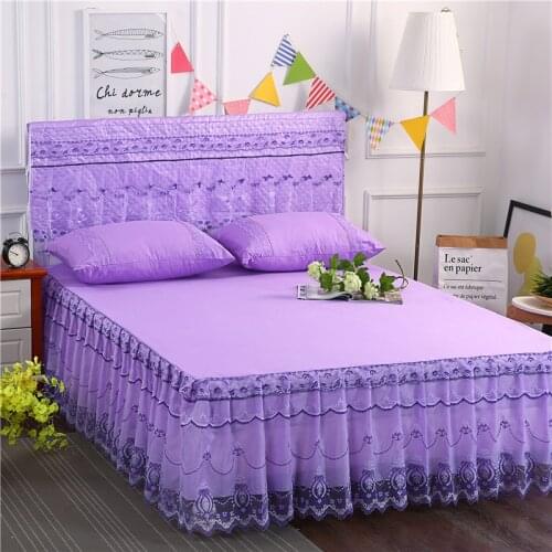 1 Pc Lace Bed Skirt Bedding Set Princess Bedding Bedspreads Sheet Bed For Girl Bed Cover King/Queen Size