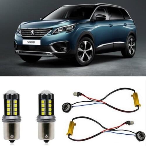 Fog lamps for PEUGEOT 5008 II mk2 Minivan Stop lamp Reverse Back up bulb Front Rear Turn Signal error free 2pc