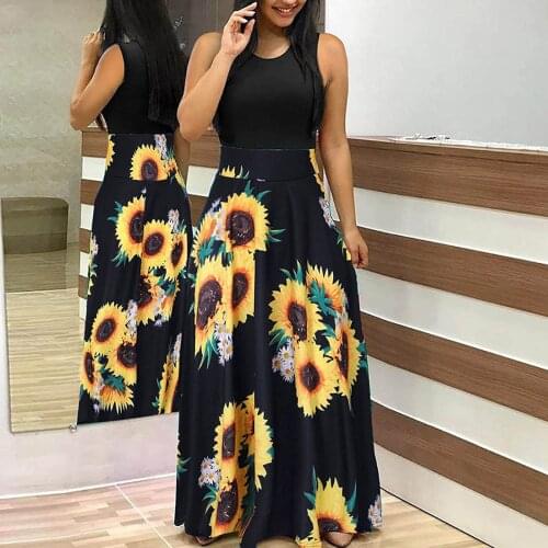 Summer Women Loose Casual Dress Floral Plus Size Short Sleeve O Neck Elegant Mixi Dresses For Women Clothing Vestido 2021