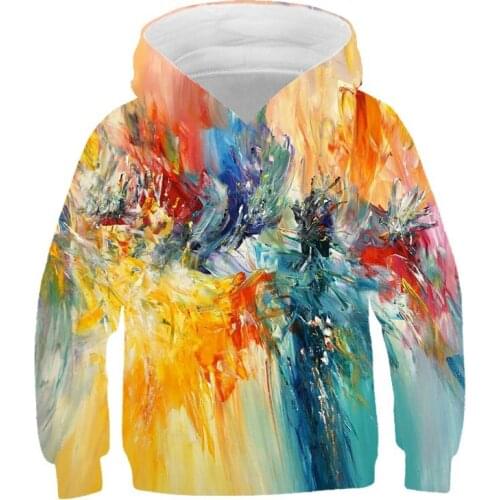 Hoodies Mens Autumn/Winter Oils 3D Print Hooded Sweatshirt Men Sweatshirt Lounge Wear Fashion Hooded Streetwear Men Clothing