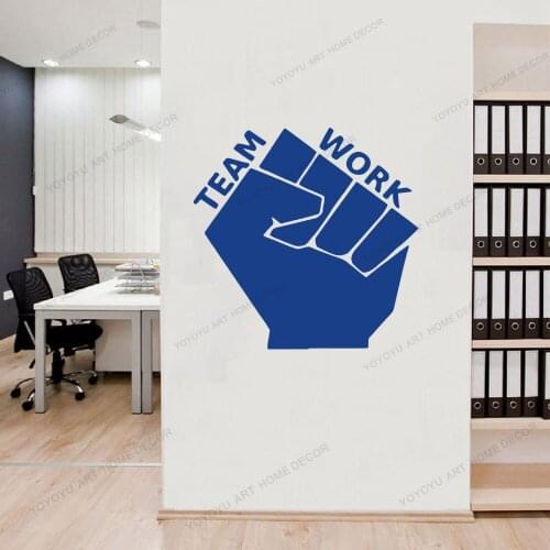 Teamwork Business Success Work Idea Office Wall Art Sticker Inspiration Quote Office Decor Motivation Vinyl Decal Murals CX914