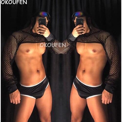 Nightclub sexy dj lead dance ds costume nightclub bar men and women hip hop tide jazz dance suit