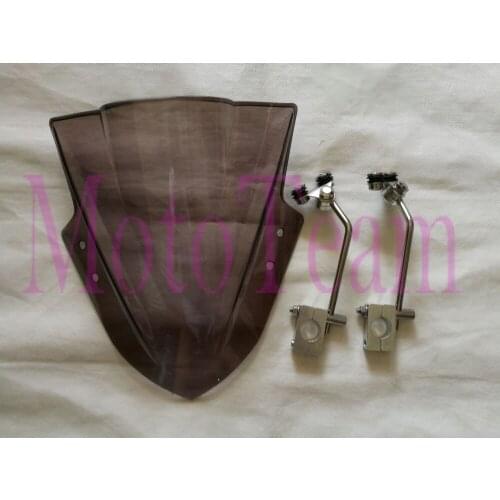 New Universal For Honda CBF150 VTR250 CB400 CB650F CBF1000 CB1300 Moto Motorcycle Windshield Windscreen w/ Adjustable Bracket