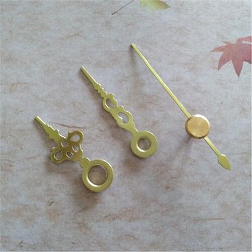 Wholesale 100SETS Quartz Clock Gold Short Clock Arrows DIY Repair Desk CD Clock Accessories