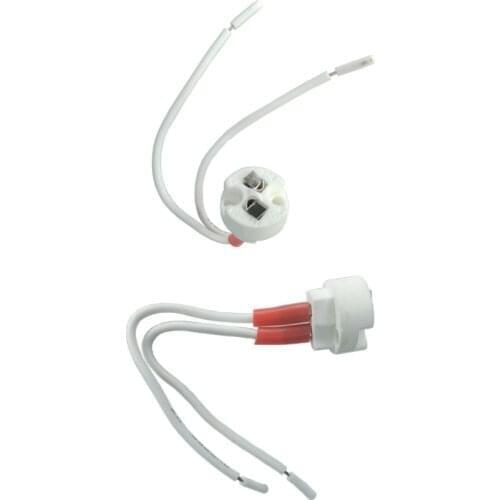 Durable lamp base mr16 Ceramic lamp holder g5.3 base gy6.35 lamp base g6.35 lamp holder for testing mr16 solid base mr11